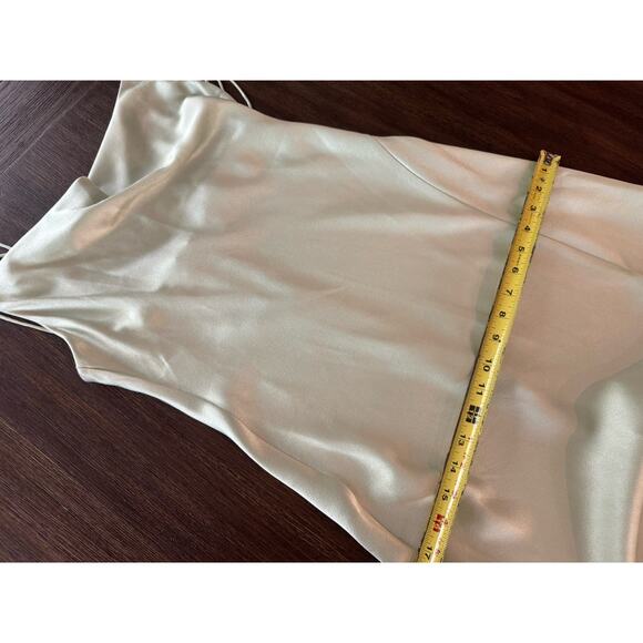 Alice + Olivia Dress Womens Medium 6 8 Green Sage Midi Harmony Asymmetrical - Picture 9 of 14